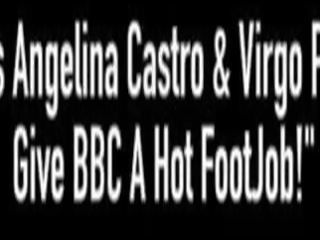 Bbws angelina castro & virgo peridot daj bbc a lepší footjob&excl;